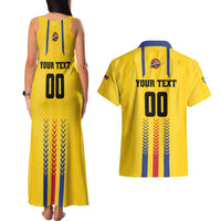 Colombia Basketball Custom Couples Matching Tank Maxi Dress and Hawaiian Shirt Vamos Colombiana