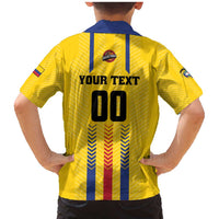 Colombia Basketball Custom Family Matching Mermaid Dress and Hawaiian Shirt Vamos Colombiana