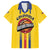 Colombia Basketball Custom Family Matching Off The Shoulder Long Sleeve Dress and Hawaiian Shirt Vamos Colombiana