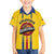 Colombia Basketball Custom Family Matching Off The Shoulder Long Sleeve Dress and Hawaiian Shirt Vamos Colombiana
