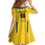 Colombia Basketball Custom Family Matching Off Shoulder Maxi Dress and Hawaiian Shirt Vamos Colombiana