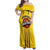 Colombia Basketball Custom Family Matching Off Shoulder Maxi Dress and Hawaiian Shirt Vamos Colombiana