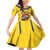 Colombia Basketball Custom Family Matching Off Shoulder Short Dress and Hawaiian Shirt Vamos Colombiana