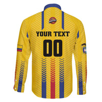 Colombia Basketball Custom Family Matching Off Shoulder Short Dress and Hawaiian Shirt Vamos Colombiana