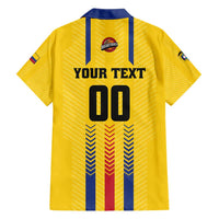 Colombia Basketball Custom Family Matching Short Sleeve Bodycon Dress and Hawaiian Shirt Vamos Colombiana