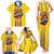 Colombia Basketball Custom Family Matching Tank Maxi Dress and Hawaiian Shirt Vamos Colombiana