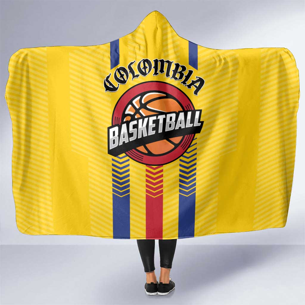 Colombia Basketball Hooded Blanket Vamos Colombiana
