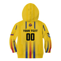 Colombia Basketball Custom Kid Hoodie Vamos Colombiana