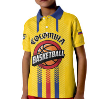 Colombia Basketball Custom Kid Polo Shirt Vamos Colombiana
