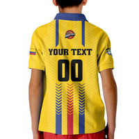 Colombia Basketball Custom Kid Polo Shirt Vamos Colombiana