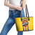 Colombia Basketball Leather Tote Bag Vamos Colombiana