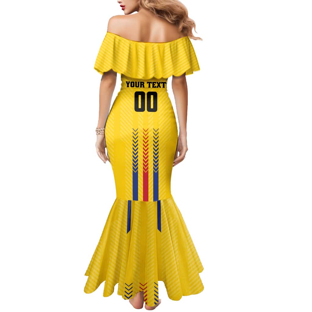 Colombia Basketball Custom Mermaid Dress Vamos Colombiana