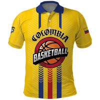Colombia Basketball Custom Polo Shirt Vamos Colombiana