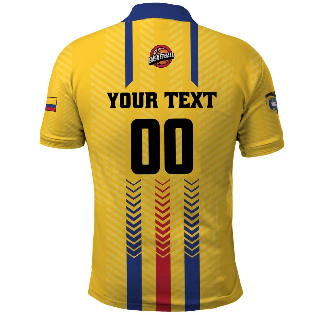 Colombia Basketball Custom Polo Shirt Vamos Colombiana