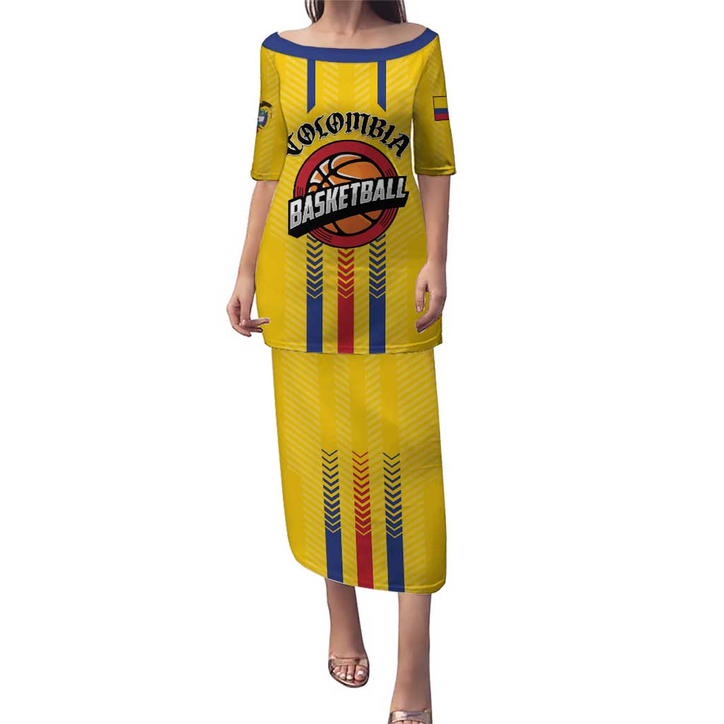 Colombia Basketball Custom Puletasi Vamos Colombiana