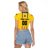 Colombia Basketball Custom Raglan Cropped T Shirt Vamos Colombiana