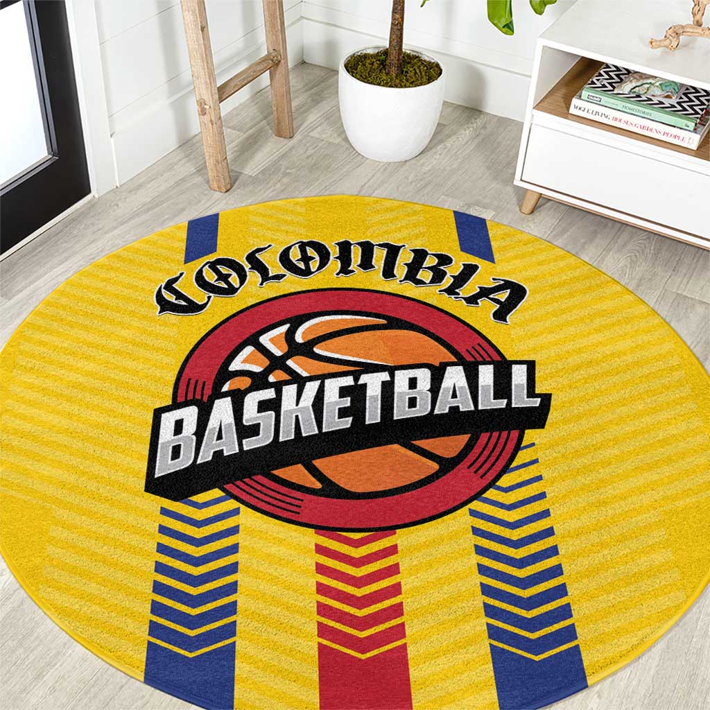 Colombia Basketball Round Carpet Vamos Colombiana