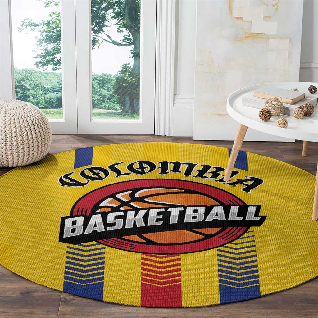 Colombia Basketball Round Carpet Vamos Colombiana