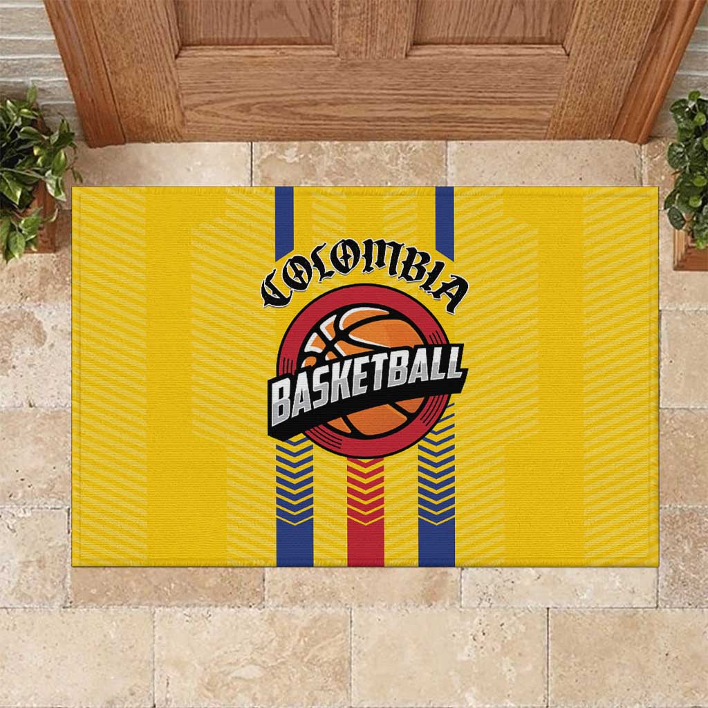 Colombia Basketball Rubber Doormat Vamos Colombiana