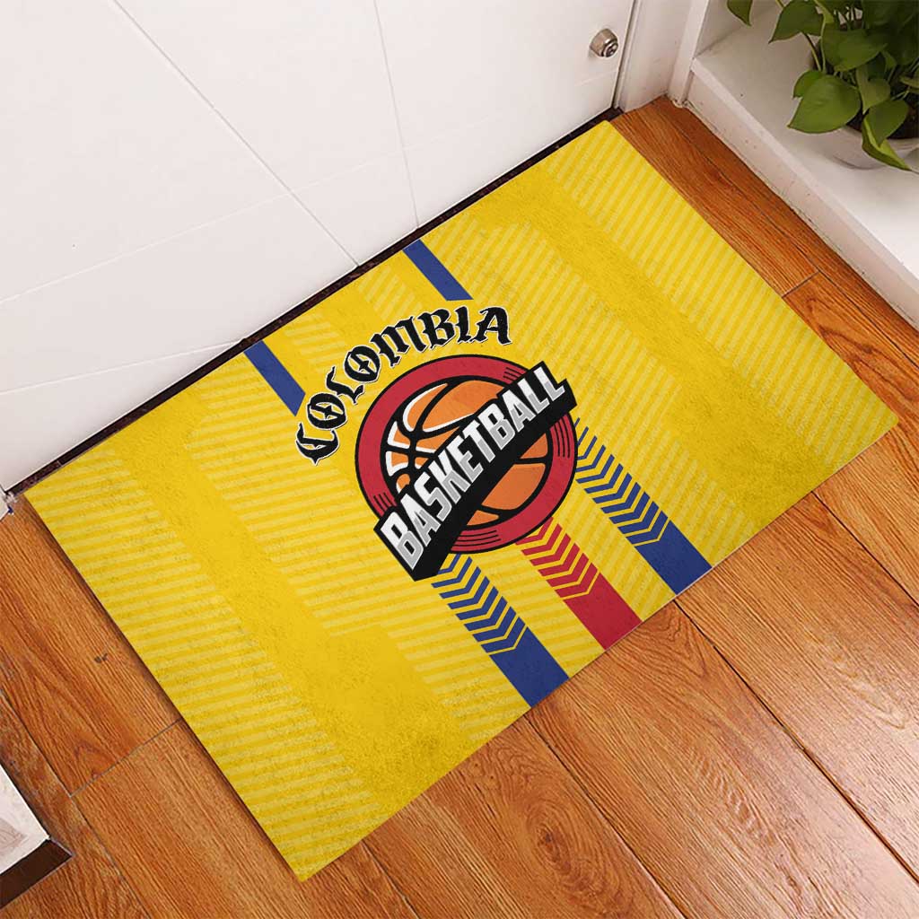 Colombia Basketball Rubber Doormat Vamos Colombiana
