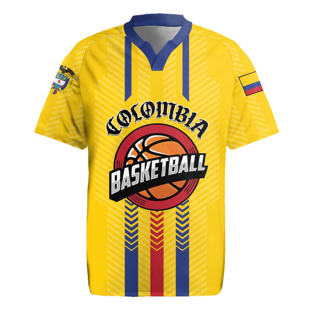 Colombia Basketball Custom Rugby Jersey Vamos Colombiana