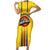 Colombia Basketball Custom Short Sleeve Bodycon Dress Vamos Colombiana