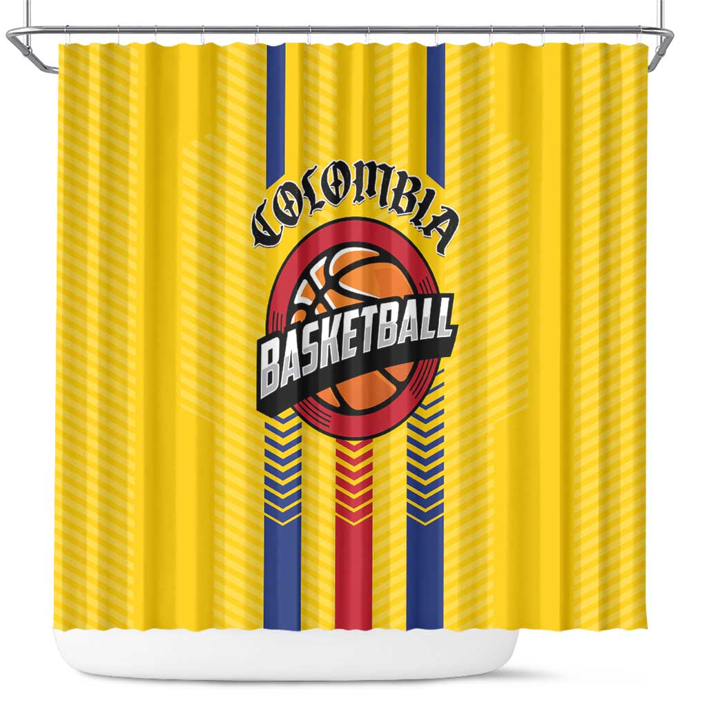 Colombia Basketball Shower Curtain Vamos Colombiana