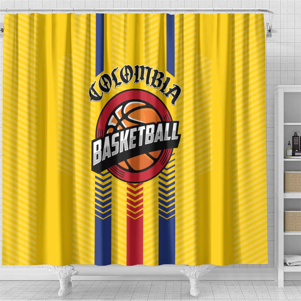 Colombia Basketball Shower Curtain Vamos Colombiana