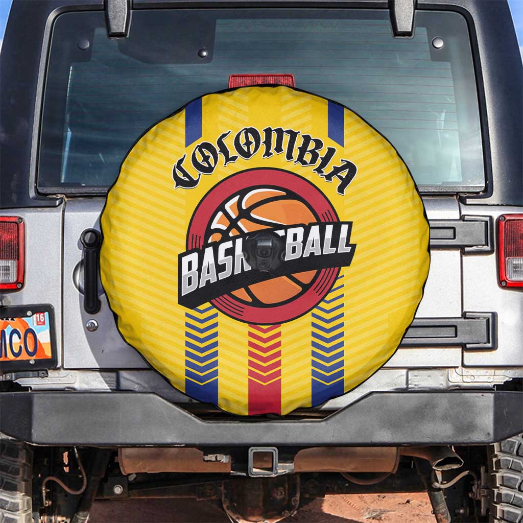 Colombia Basketball Spare Tire Cover Vamos Colombiana