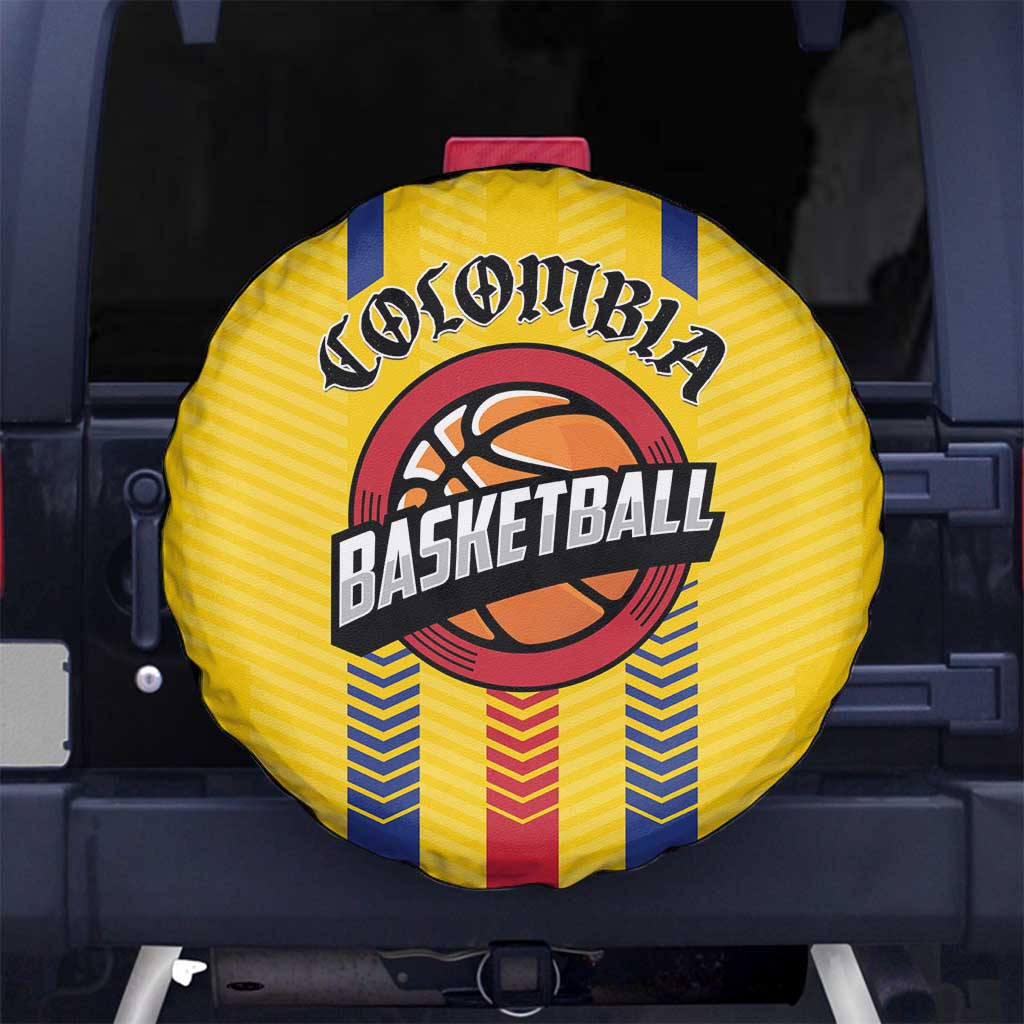 Colombia Basketball Spare Tire Cover Vamos Colombiana