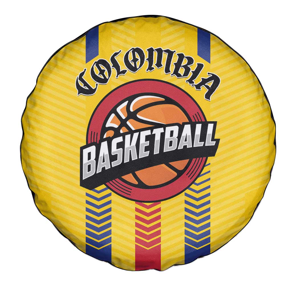 Colombia Basketball Spare Tire Cover Vamos Colombiana