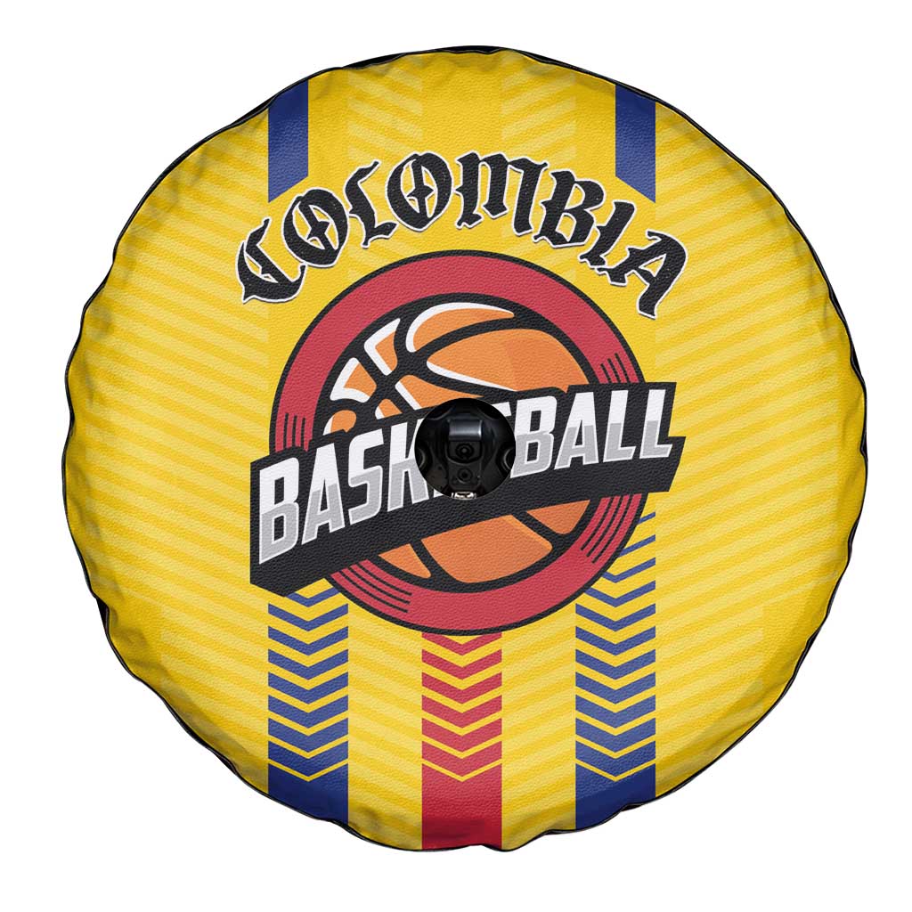 Colombia Basketball Spare Tire Cover Vamos Colombiana