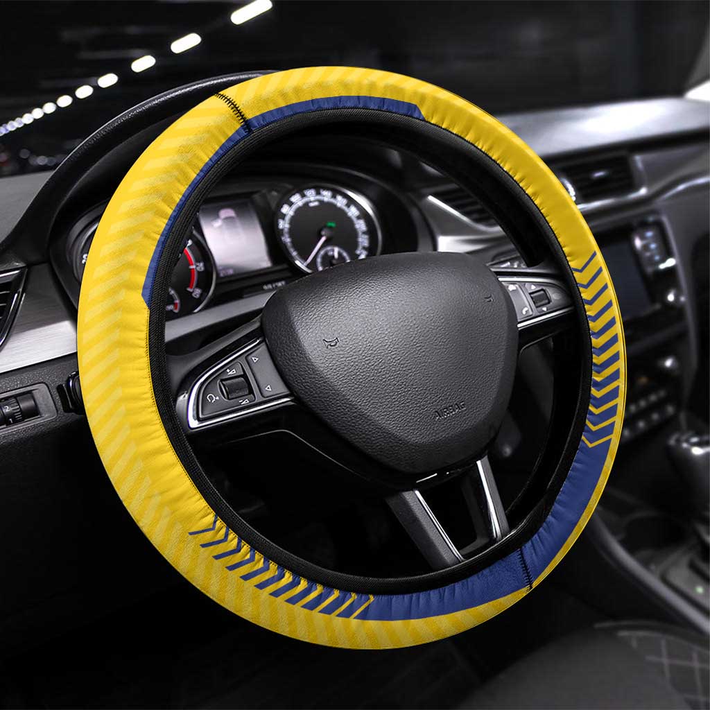 Colombia Basketball Steering Wheel Cover Vamos Colombiana