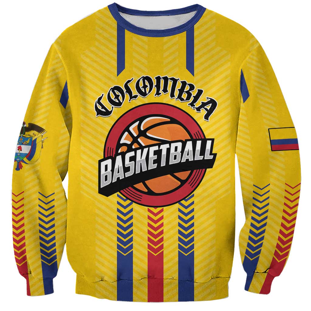 Colombia Basketball Custom Sweatshirt Vamos Colombiana