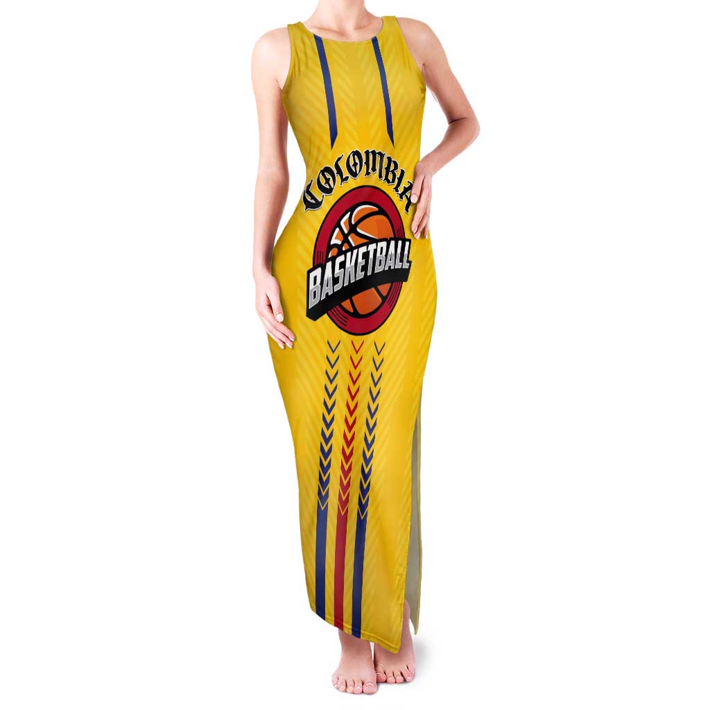Colombia Basketball Custom Tank Maxi Dress Vamos Colombiana