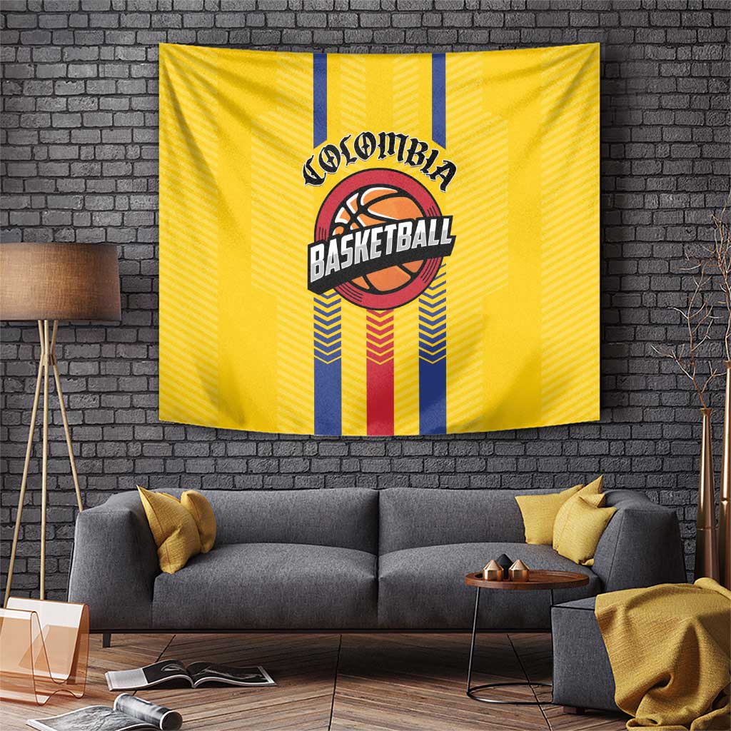 Colombia Basketball Tapestry Vamos Colombiana
