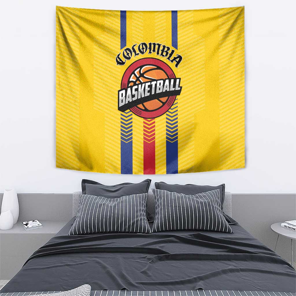 Colombia Basketball Tapestry Vamos Colombiana