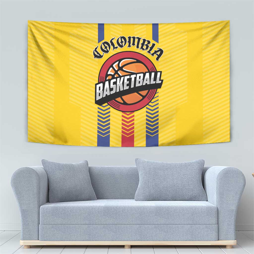 Colombia Basketball Tapestry Vamos Colombiana