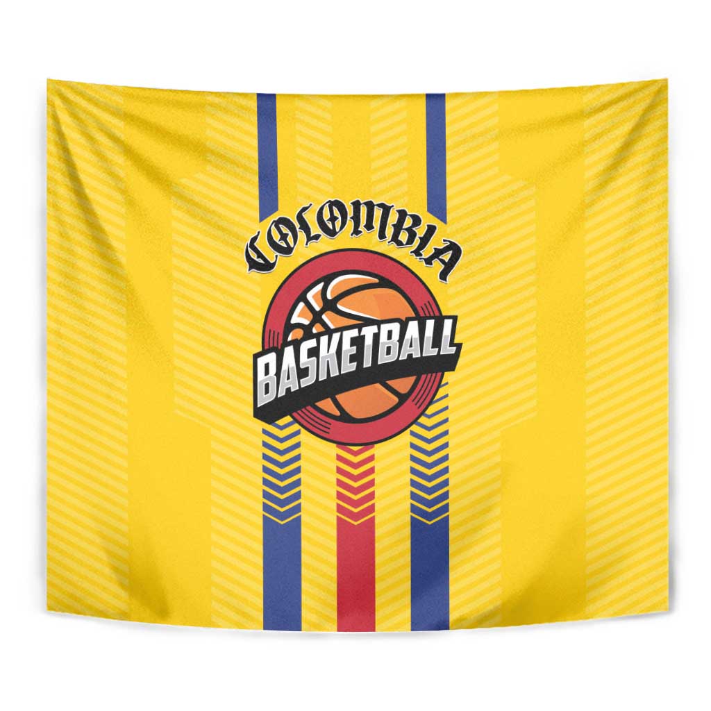 Colombia Basketball Tapestry Vamos Colombiana