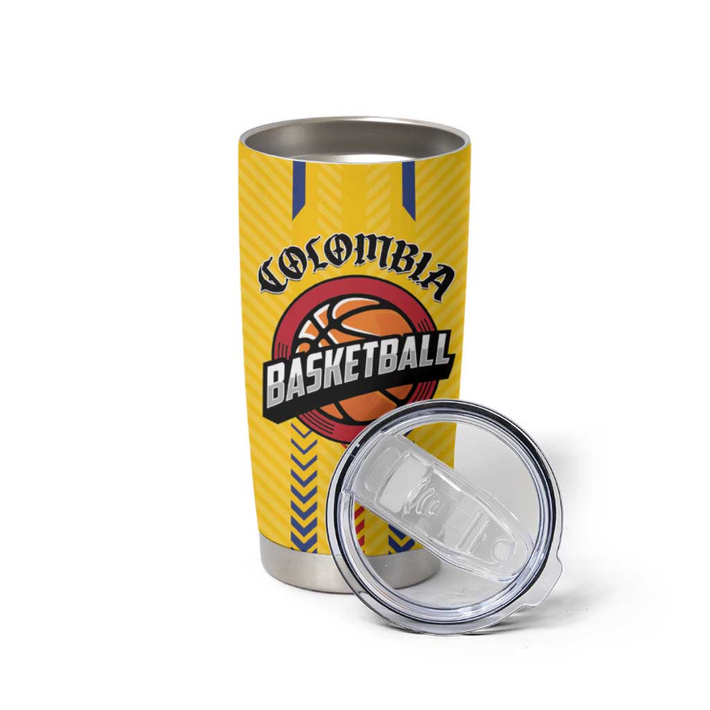 Colombia Basketball Custom Tumbler Cup Vamos Colombiana