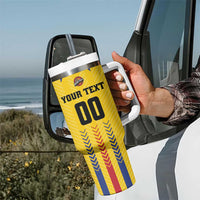 Colombia Basketball Custom Tumbler With Handle Vamos Colombiana