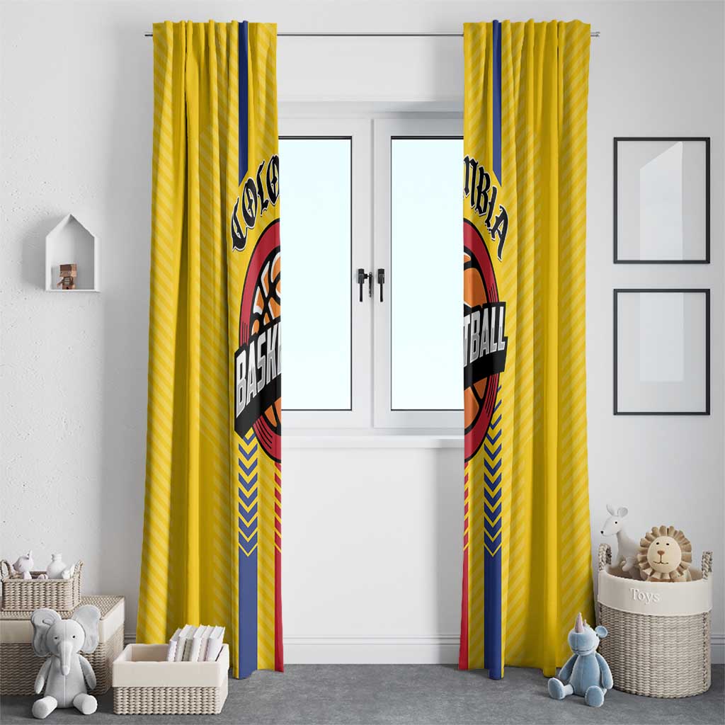Colombia Basketball Window Curtain Vamos Colombiana