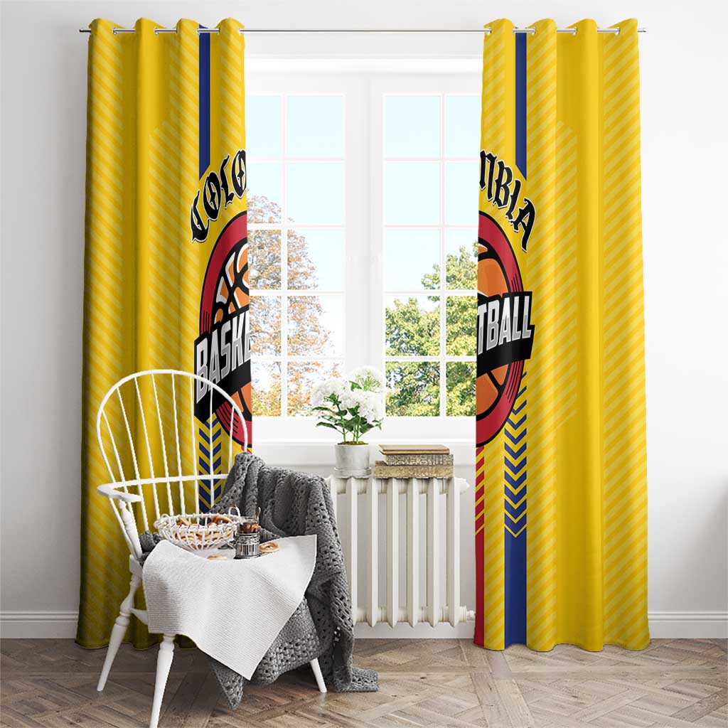 Colombia Basketball Window Curtain Vamos Colombiana