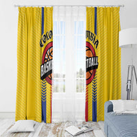 Colombia Basketball Window Curtain Vamos Colombiana