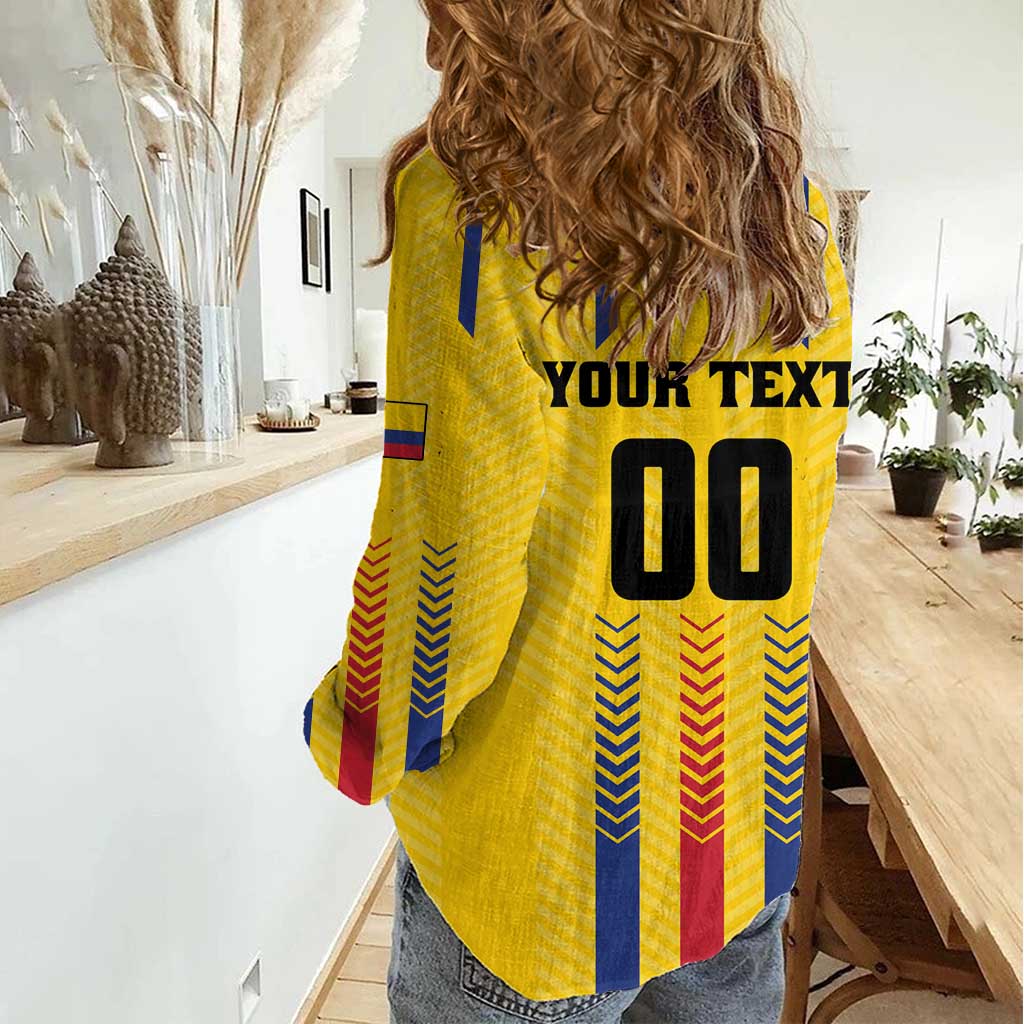 Colombia Basketball Custom Women Casual Shirt Vamos Colombiana