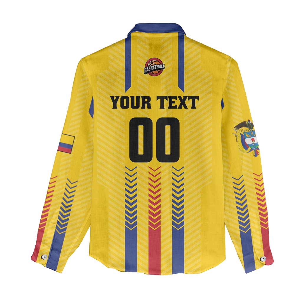 Colombia Basketball Custom Women Casual Shirt Vamos Colombiana