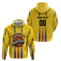 Colombia Basketball Custom Zip Hoodie Vamos Colombiana