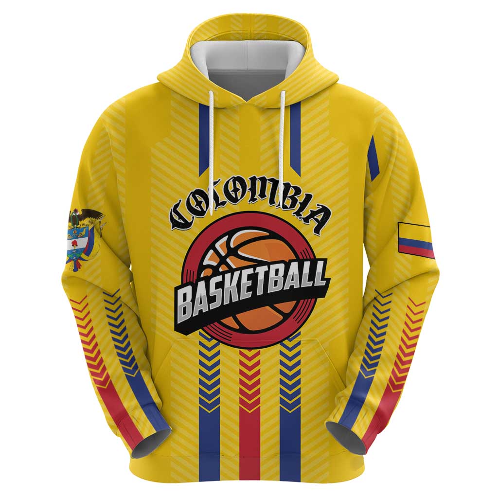 Colombia Basketball Custom Zip Hoodie Vamos Colombiana
