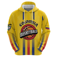 Colombia Basketball Custom Zip Hoodie Vamos Colombiana