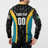 Bahamas Basketball Custom Button Sweatshirt Team Bahamas Come On